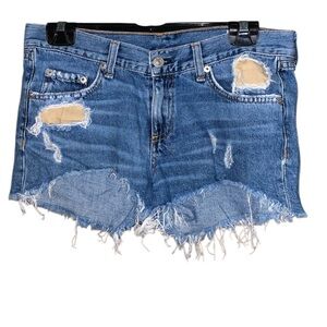 rag & bone Winnie Distressed Jean Shorts
